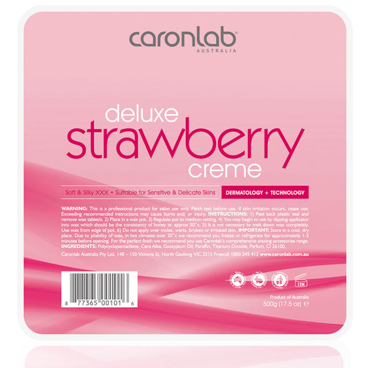 Caron Strawberry Creme Hot Wax Tray 500g
