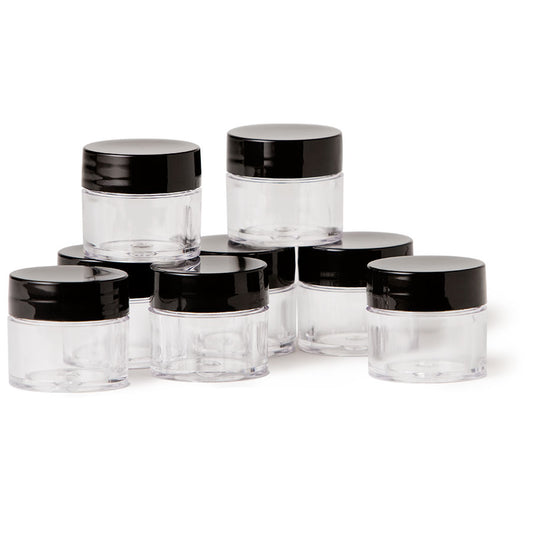 Clear Mixing Jars - 8pk