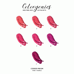 Dreamweave & Co – ‘Colorgenics’ Melting Mix Lip Paints – Coded Prism – Pink to Purple