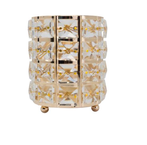 YN Crystal Gold Brush Holder