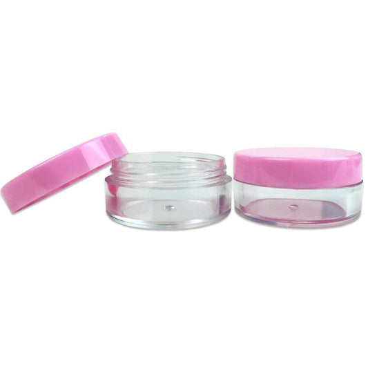 Pink/Clear Sample Jar - 25pk
