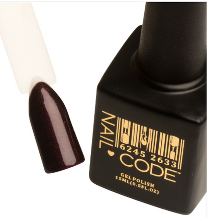 Nail Code Gel Polish - Black Cherry