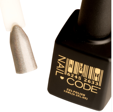 Nail Code Gel Polish - Holo FX Black