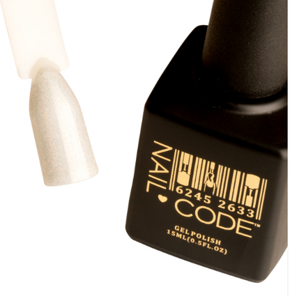 Nail Code Gel Polish - Holo FX Silver