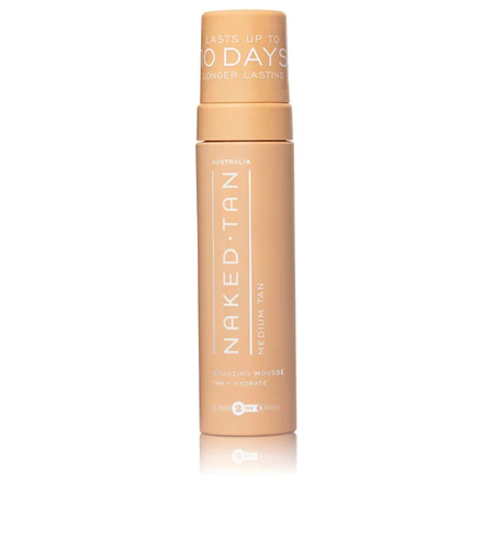 Naked Tan Medium Tanning Mousse 200ml  10% DHA